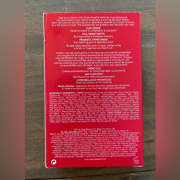 O/S One Size Cheek Clapper Attention Seeker 3D Blush Trio NIB - Picture 2 of 8